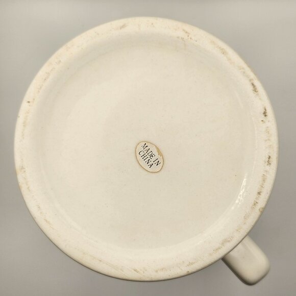 Vtg Hawaii Ceramic Stein Mug Rainbow Islands Map Design 32oz Hibiscus Pineapple - Picture 9 of 9